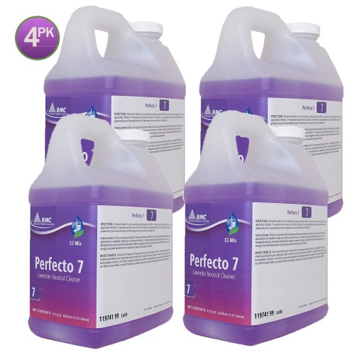 RMC Perfecto 7 Lavender Neutral Cleaner  Concentrate Wholesale 4 Gallon Case