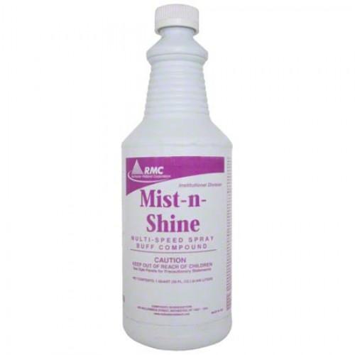 RMC Mist N Shine Spray Buff Compound and Restorer Floor Wax 12 Qt Wholesale Case 12017415